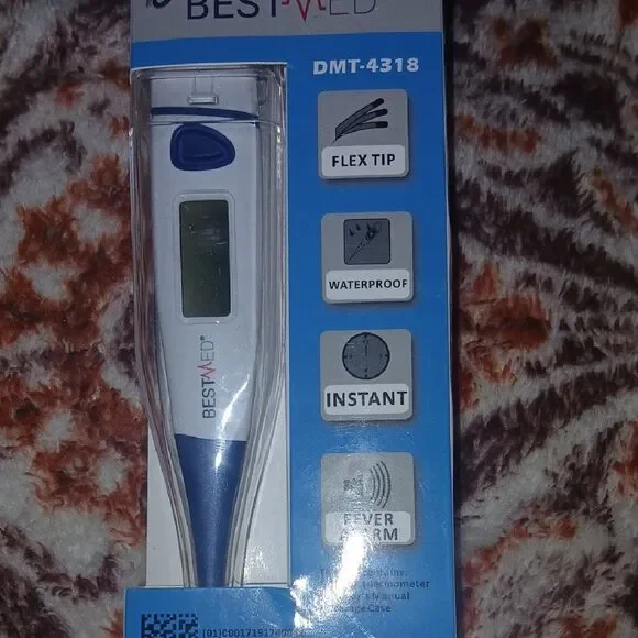 NWT BEST MED Quick Reading Digital Thermometer - White and Blue - Picture 2 of 4